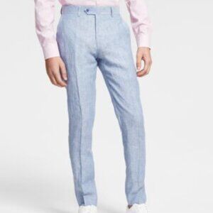 Bar III Mens Slim-Fit Blue Chambray S Blue 30x32